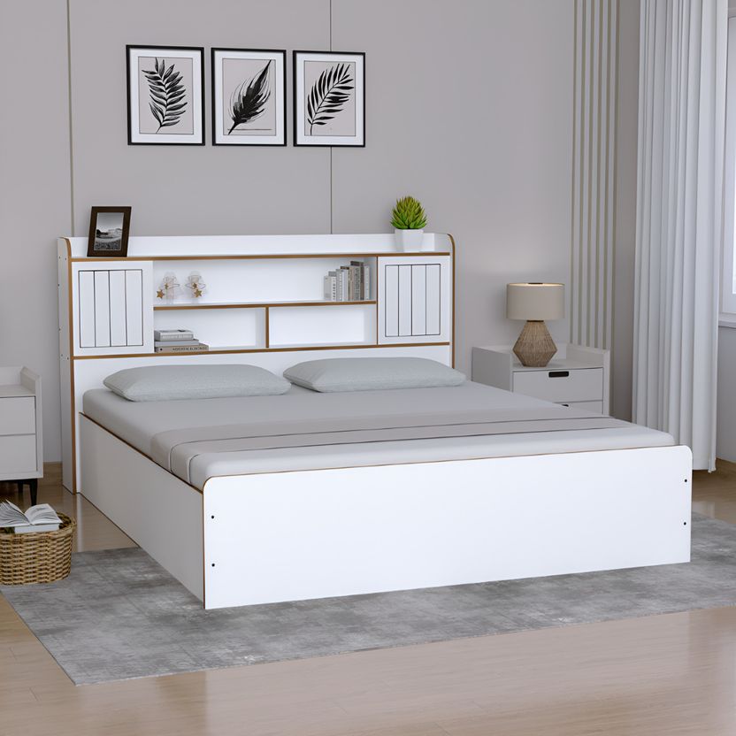 neuspace Amber Queen Size Bed with Storage - Image 9