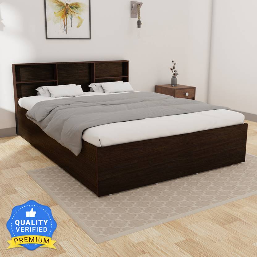 Flipkart Perfect Homes Opus Engineered Wood Queen Box Bed Price in