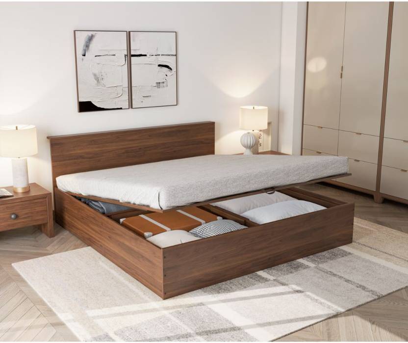 Wakefit Taurus Engineered Wood King Hydraulic Bed Price in India Buy