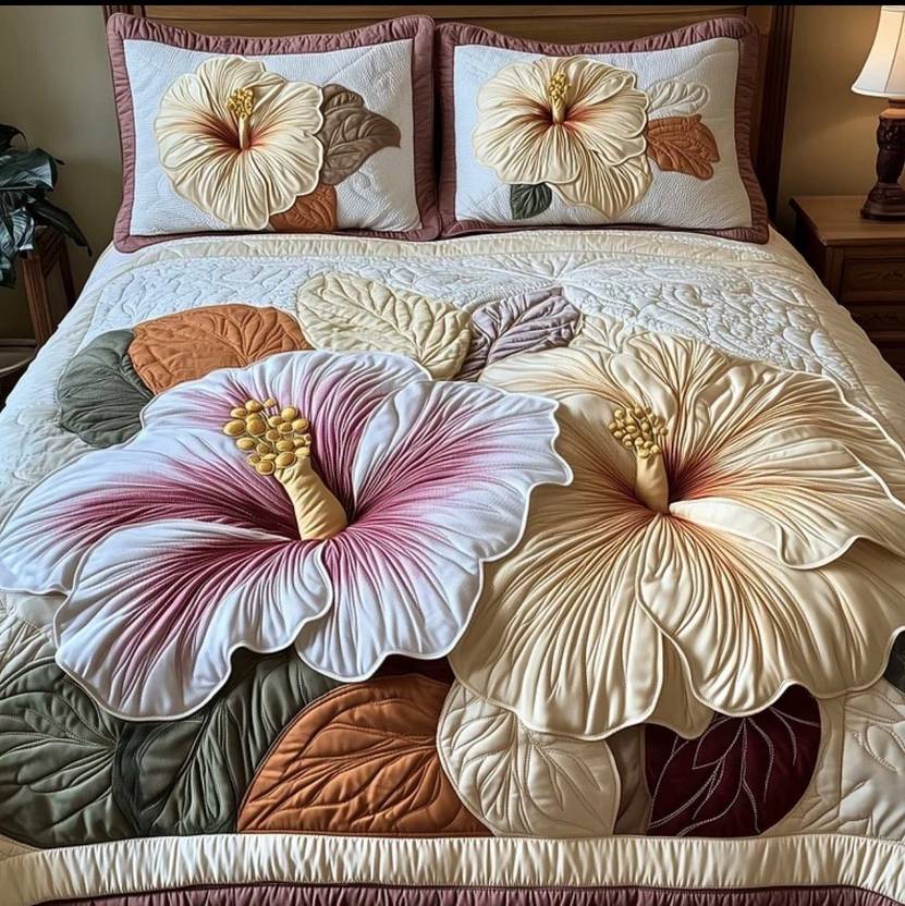AASHRAE Polycotton Double Flat 400 TC 7D Digital 1 AC Bedsheet with 2 Pillow Covers