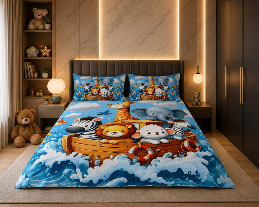Lion & Rabbit bedsheet