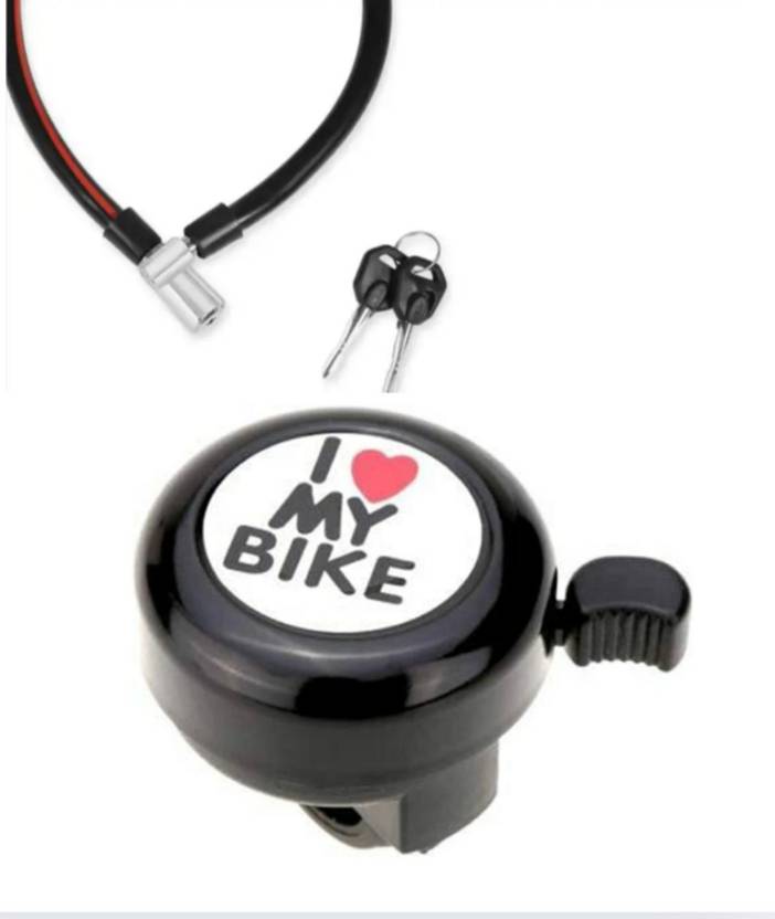 Rahidhay Combo Cycle Steel Bell with Lock Set Bell