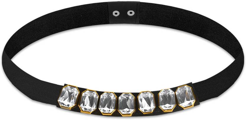 Girls Party, Casual, Evening Black Synthetic Belt