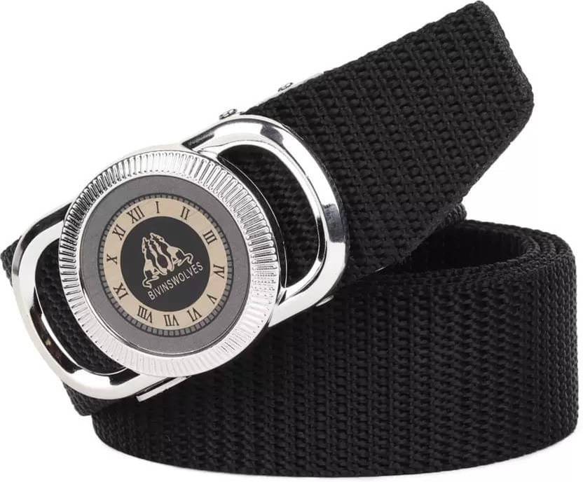 Avikon Imperial Men Casual, Formal, Evening Green Nylon Belt