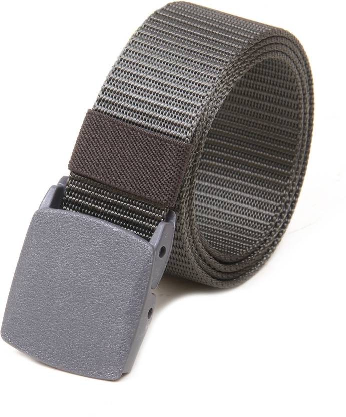 CALVADOSS Women Casual Grey Canvas Belt