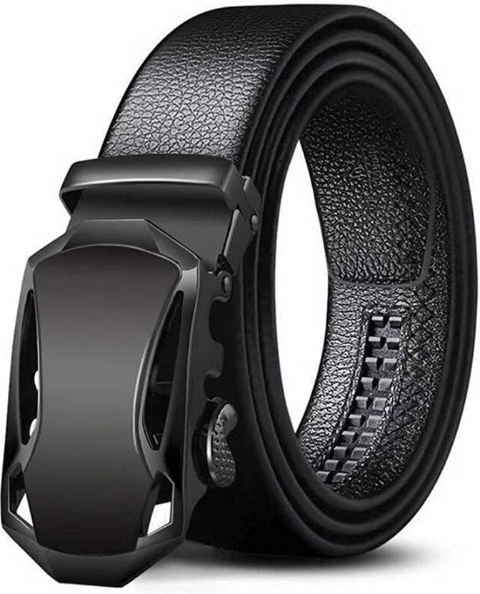 Men Formal, Casual, Party, Evening Black Artificial Leather, Texas Leatherite Belt