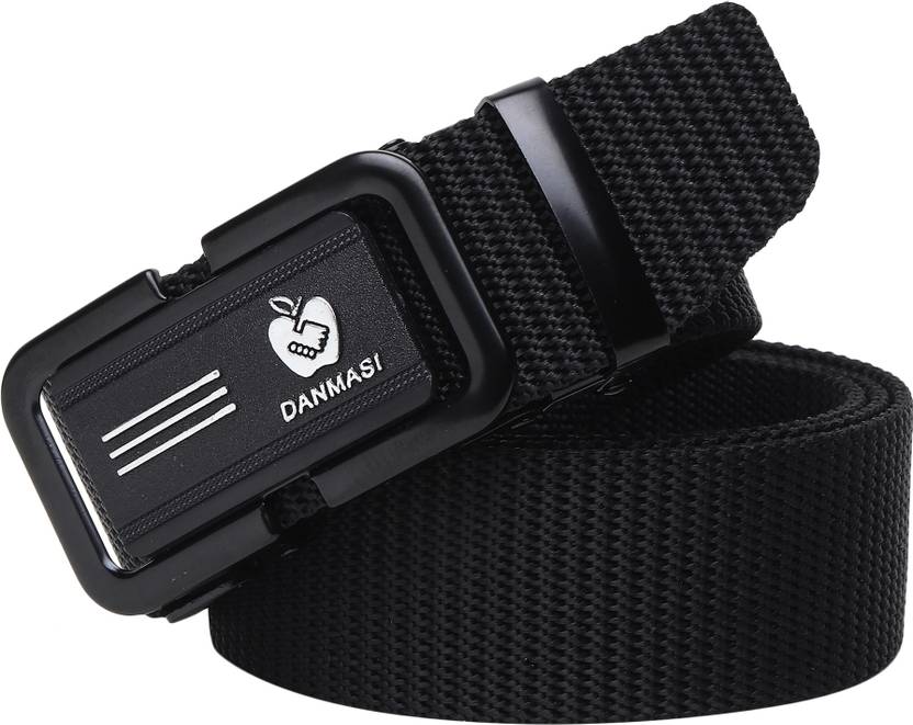 HENEDA Men Casual Black Nylon Belt
