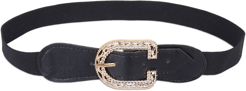 URBAN ALFAMI Women Black Canvas Belt