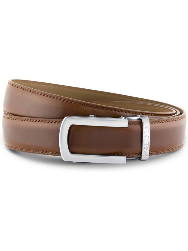 HALDEN Men Casual, Formal, Party Tan Genuine Leather Belt