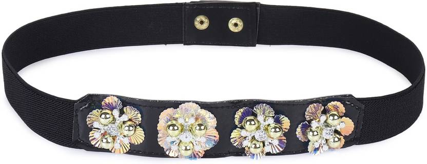 URBAN ALFAMI Women Black Canvas Belt