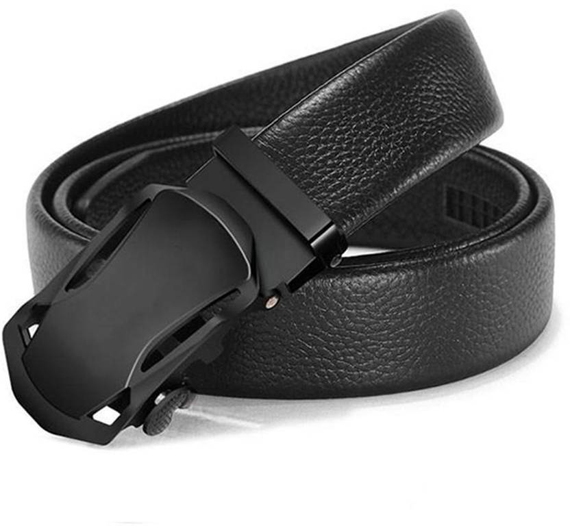 Men Formal, Casual, Party, Evening Black Artificial Leather, Texas Leatherite Belt