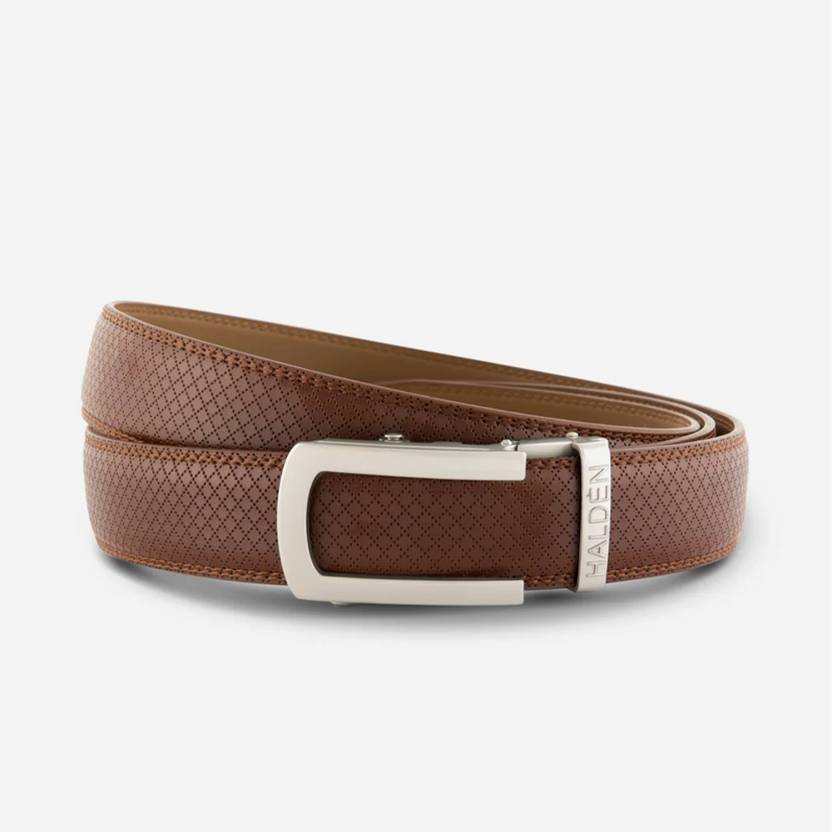 HALDEN Men Casual, Formal, Party Tan Genuine Leather Belt