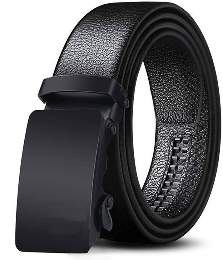 PROVOGUE Men Formal, Casual, Party, Evening Black Artificial Leather, Texas Leatherite Belt