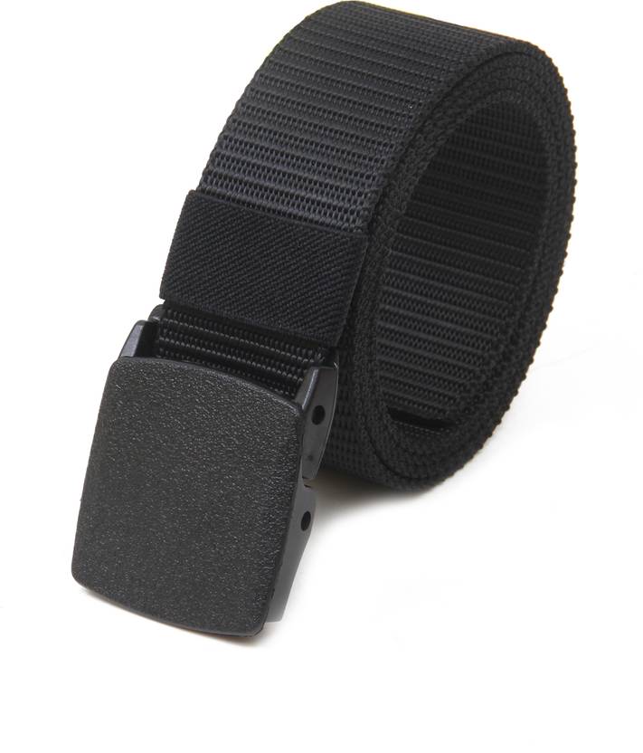 CALVADOSS Women Casual Black Canvas Belt
