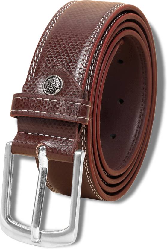 METRONAUT Men Casual, Evening, Formal, Party Brown Texas Leatherite, Artificial Leather Belt