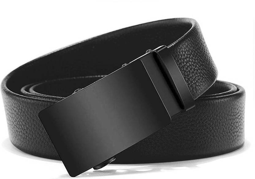 Men Formal, Casual, Party, Evening Black Artificial Leather, Texas Leatherite Belt