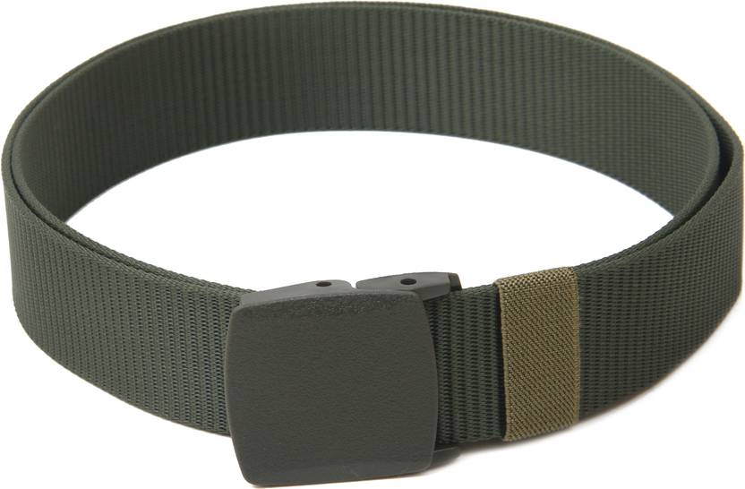 CALVADOSS Women Casual Green Canvas Belt