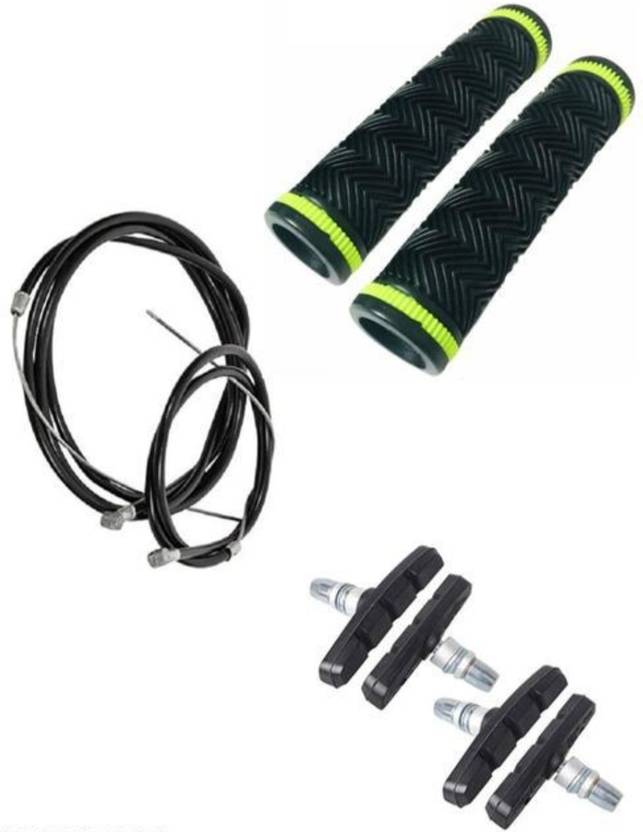 Bazz Cycle grip set with wire set and brake shoes Bicycle Handle Grip