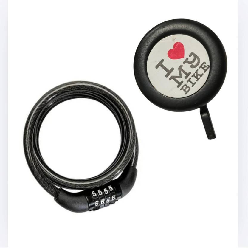 Rahidhay 4 Digit Cycle Number Lock with Bell Combo Cycle Lock