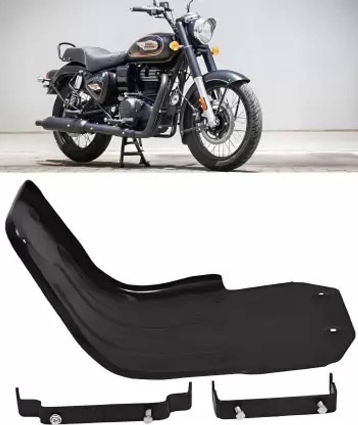 Bike World Black Metal Sum Guard Engine Guard For Reborn Classis 350