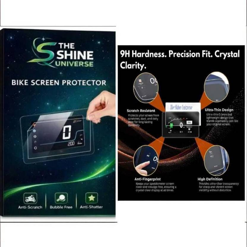 THE SHINE UNIVERSE Screen Guard For Dio 125 H Smart TFT Digital Display Screen Guard Bike Crash Guard