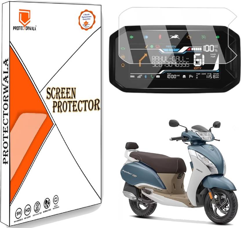 Protectorwala Screen Guard for Jupiter DT SXC Scooter Digital Speedometer Display Protector Bike Displ...