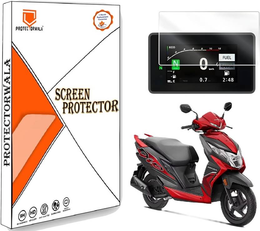 Protectorwala Screen Guard Dio 110 DLX TFT Digital Speedometer Display Protector Bike Display Screen Guard