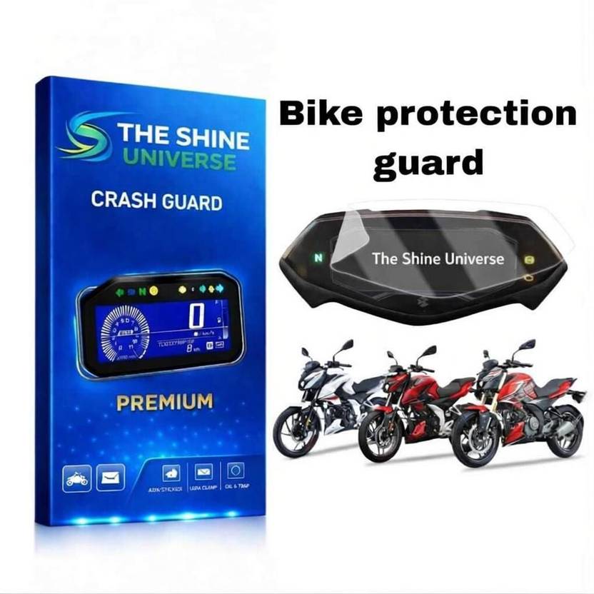 THE SHINE UNIVERSE N160 N250 Digital Speedometer Display Protector Bike Display Screen Guard Bajaj Bike Crash Guard