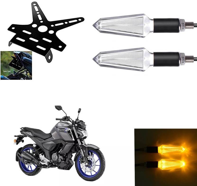 Vagary Bike Indicator With Number Plate Holder/Tail Tidy For Yamaha FZ