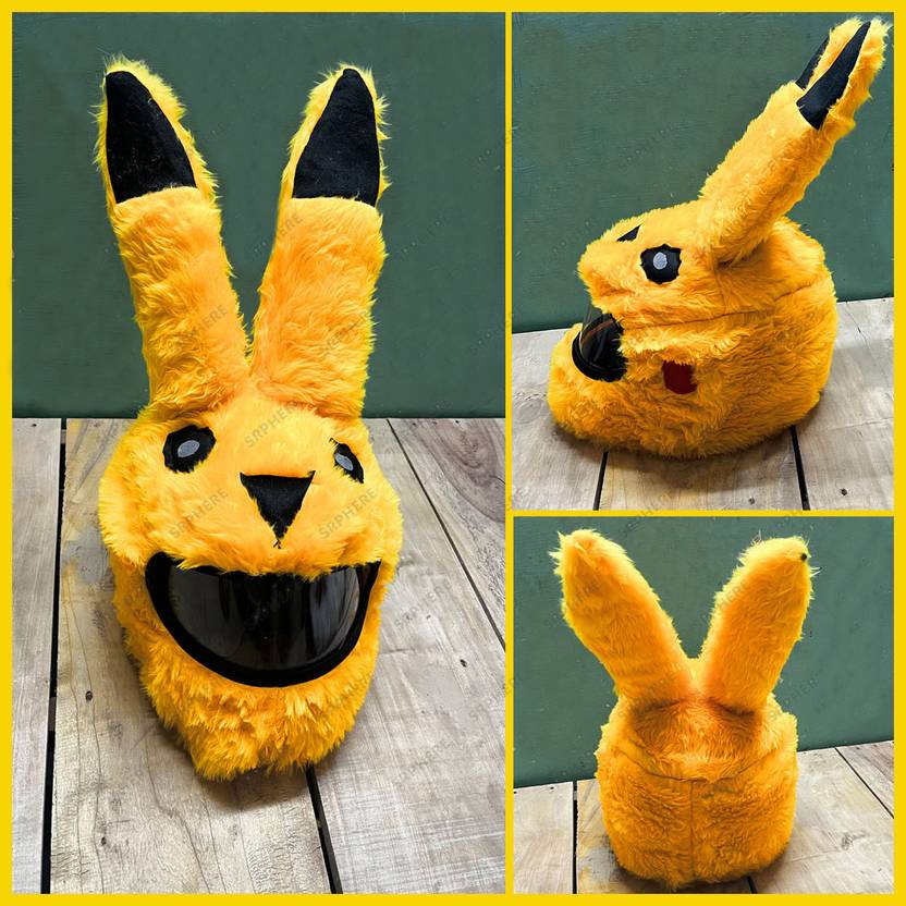 SRPHERE Piikachuu compactable Design Bunny Helmet Cover for Full Helmet