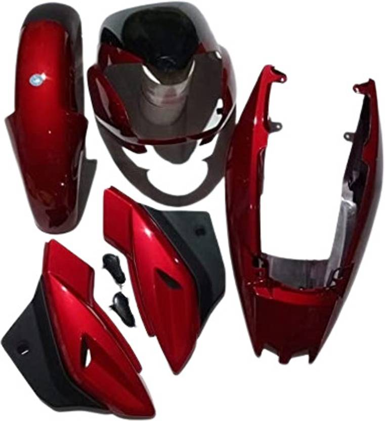 network FIT for Full Body KIT for Pulsar DTSI 150CC RED Set of 4 Items Bike Headlight Visor