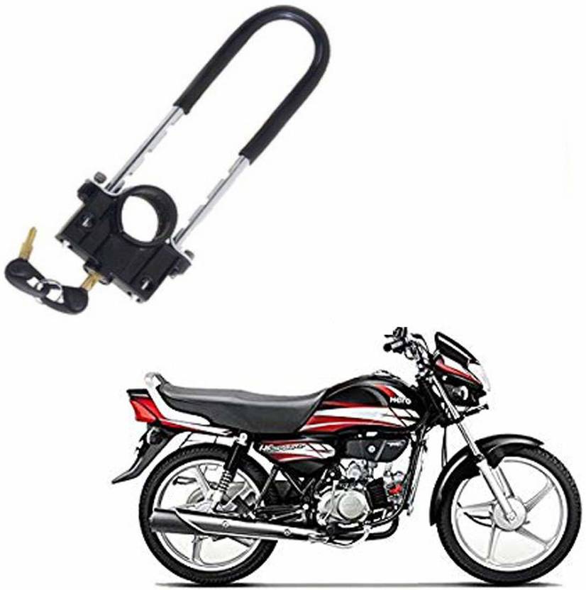 AS TRADERS UType Bike Anti Theft Front Shocker Lock Wheel Lock for CD