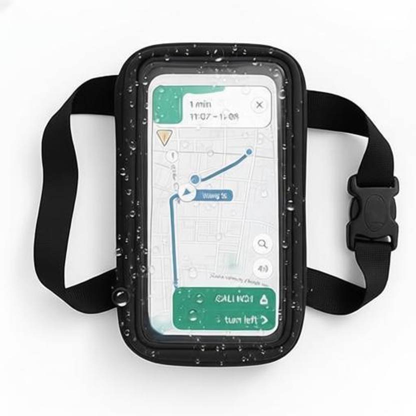 ALLEXSFIT Handlebar Universale Mobile Holder Mount Pouch Bag Waterproof Bike Mobile Holder