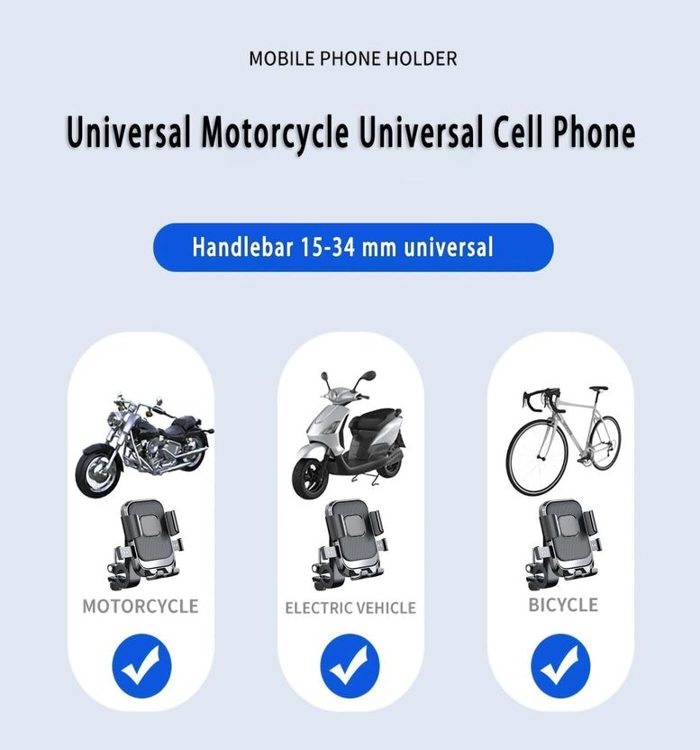 AutoSoul Adjustable Anti-Shake Cycle & Bike Mobile Holder - Image 5