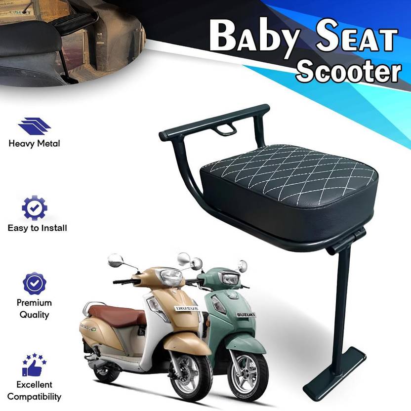 ASRYD Scooty baby seat High Quality 1psc Single Bike Seat Cover For TVS, Honda, Hero, Hyundai, Force Access, Activa, Activa 125, Activa 3G, Activa 4G, Activa 5G, Activa 6G, Apache, Jupiter, Burgman
