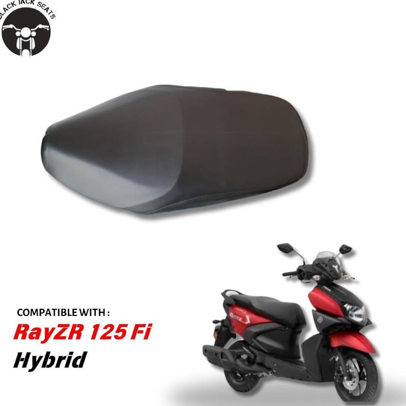 blackjackseats Yamaha Ray ZR Plain Seat Cover Black Single Bike Seat Cover For Yamaha Ray ZR