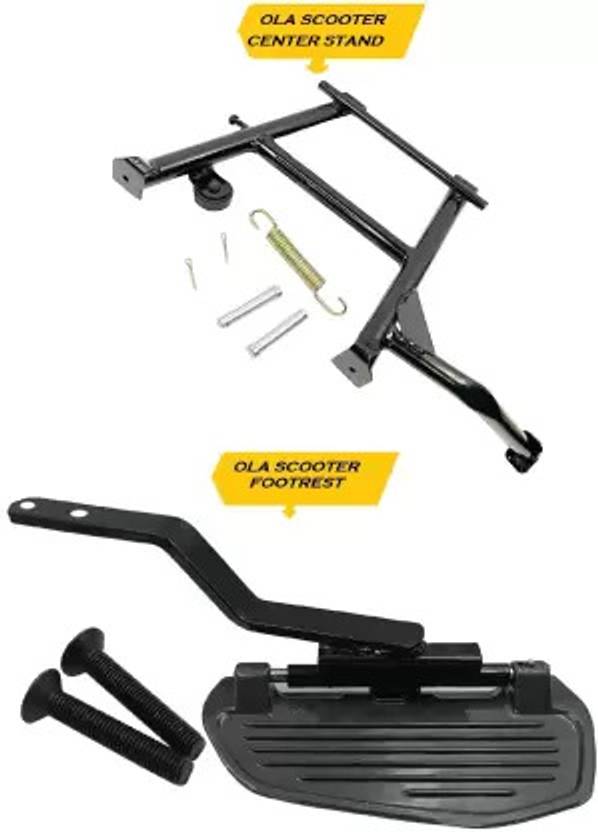 DAZZRIDE OLA S1/S1 PRO Center Stand and Pillion Rider Leg Rest Stand Ladies Bike Centre Stand