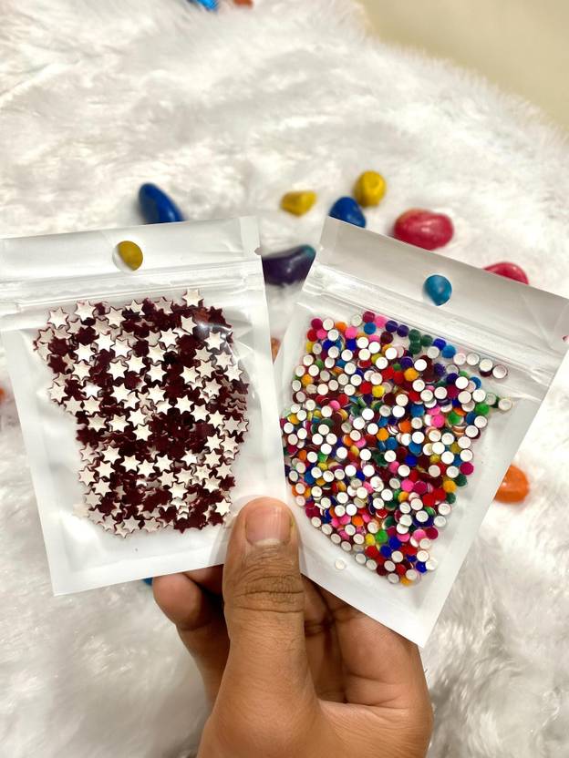 AVYUKTA LIFESTYLE Star_Multi_Bindi_Pouch_2 ForeHead Maroon, Multicolor Bindis