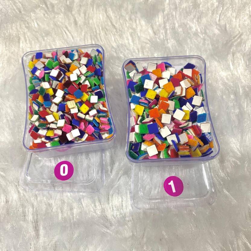 AVYUKTA LIFESTYLE Provides Multi Color Square Bindi Box For Ladies Perfect And Look Great For Forehead MultiColor Bindis Multicolor Bindis