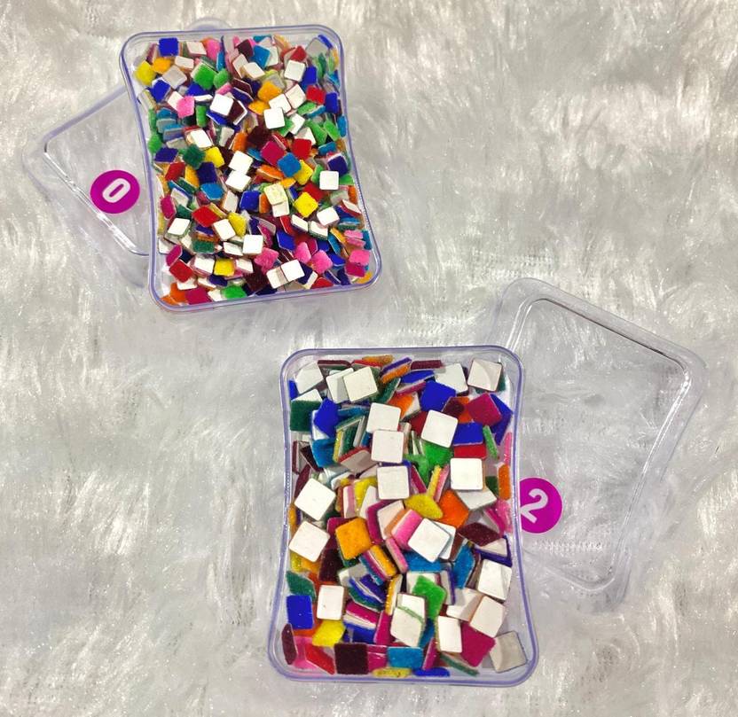 AVYUKTA LIFESTYLE Multi Color Square Bindi Box For Ladies Perfect And Look Great For Forehead MultiColor Bindis Multicolor Bindis