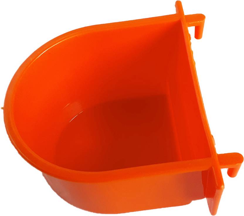 Tokyodo bird feeder bowl orange Caged Bird Feeder