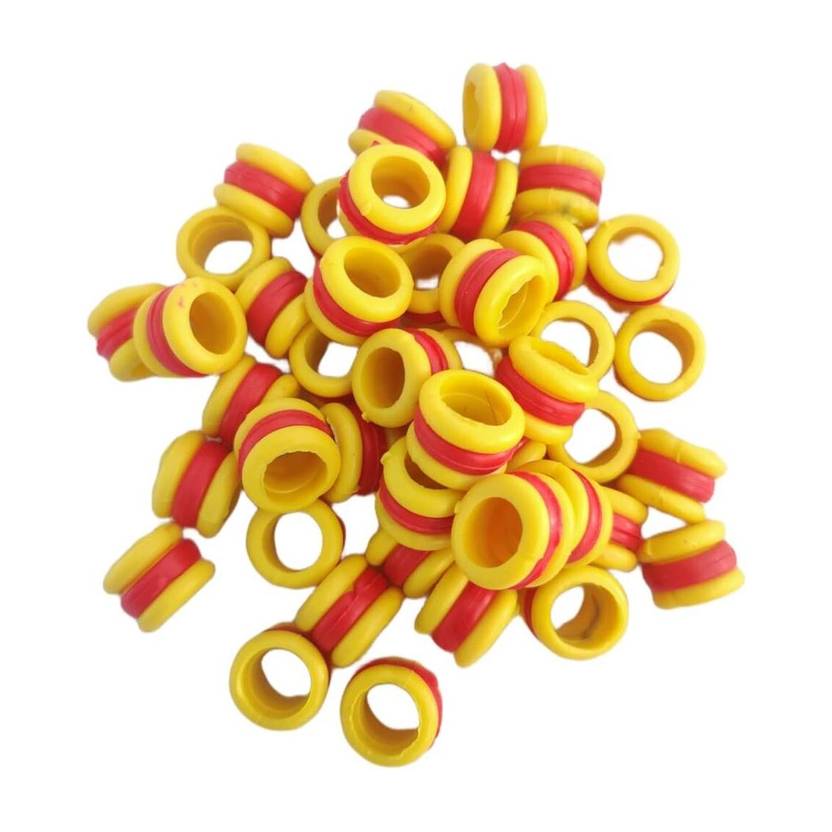 BODY BUILDING Bird Shoulder Gaurd | New Rubber Yellow &Red Colour | 20 Pcs Bird Shoulder Guard