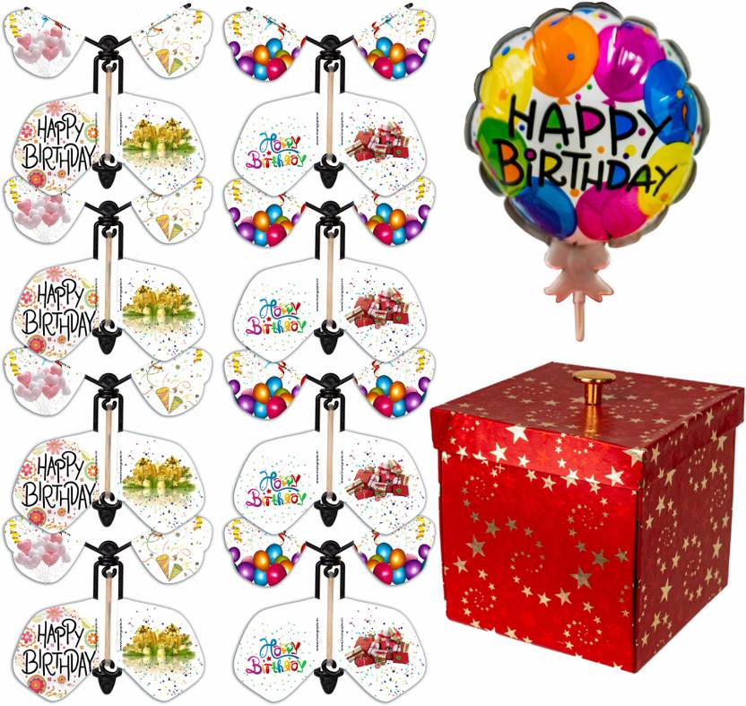 MANGOPIE Exploding Butterfly Box Flying Eight Butterfly Eight Birthday