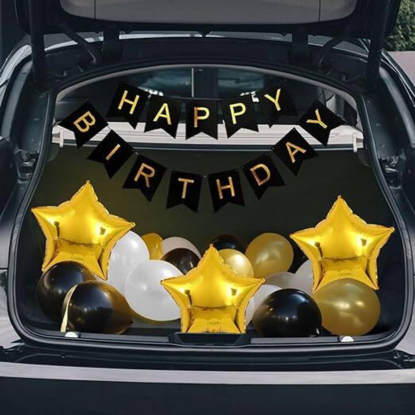 Flying Hub Car Boot Birthday Decoration Kit – 33 Pcs Birthday Decoration Kit
