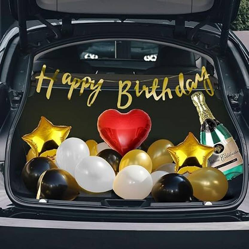 Flying Hub Car Boot Birthday Decoration Kit – 20 Pcs Stylish Birthday Decoration