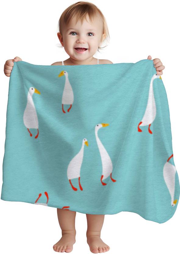 1st Step Printed Single Crib Baby Blanket for  AC Room