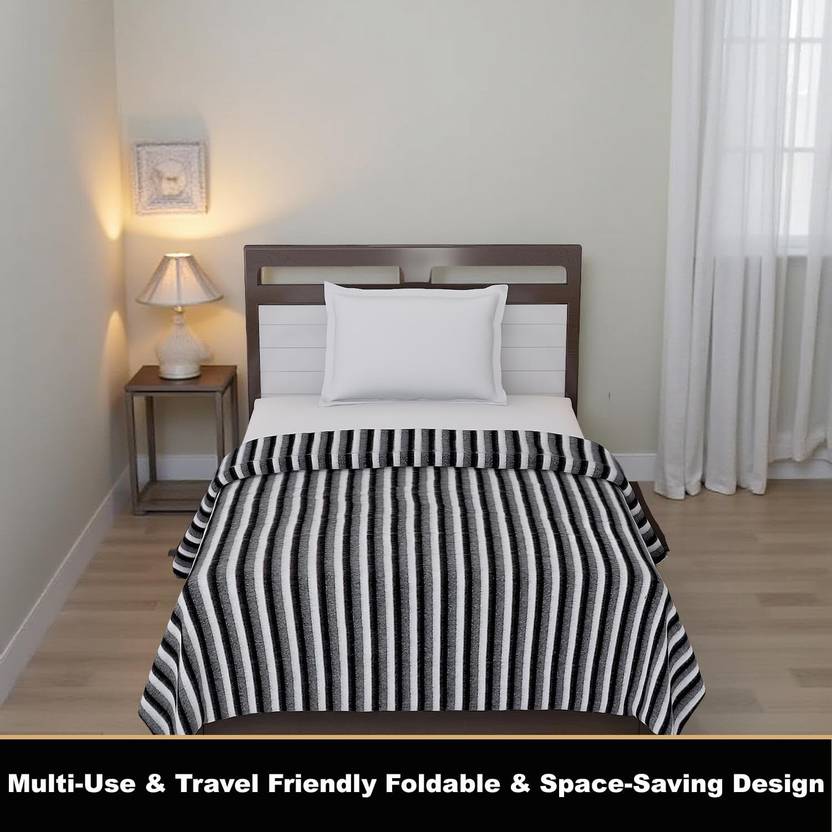 blankit Striped Single AC Blanket for All Season