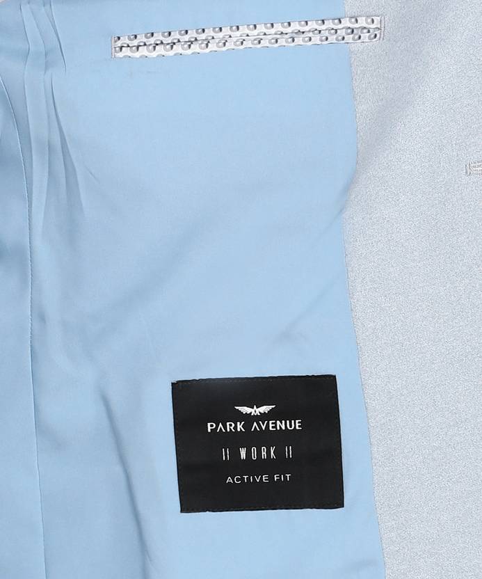 Men Solid Single Breasted Formal Blazer  (Blue)