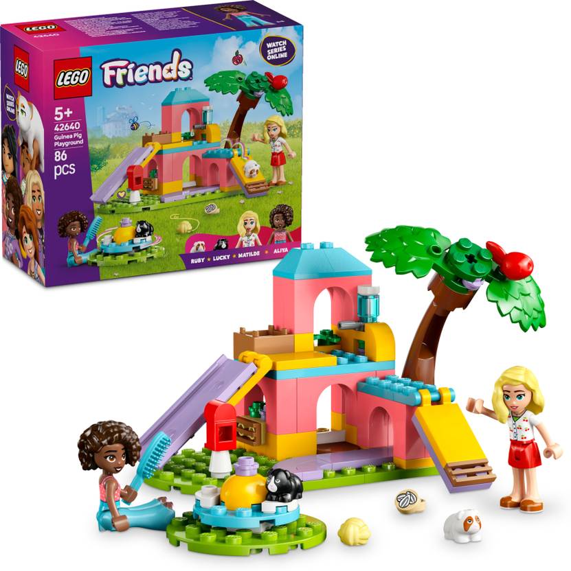 lego friends guinea pig playground pretend play building kit 42640 86 blocks