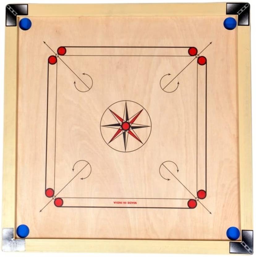 Sainik sports 32 Inch Carrom Board with Heavy Ply 2 cm Carrom Board